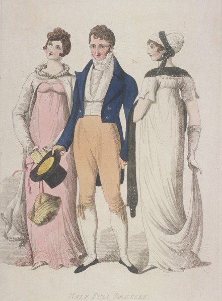 Half full dresses, c1810. Artist: W Read