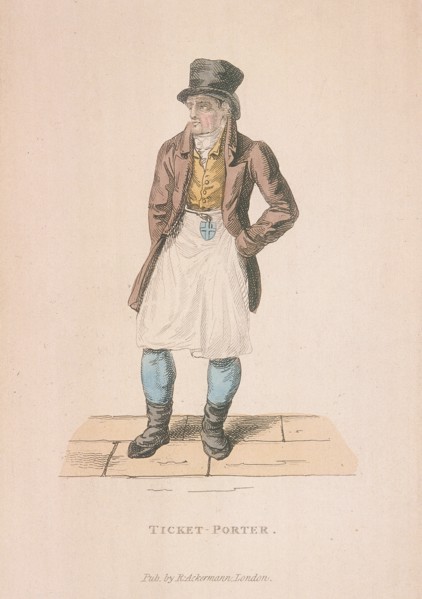 A Ticket-porter, c1830. Artist: Anon