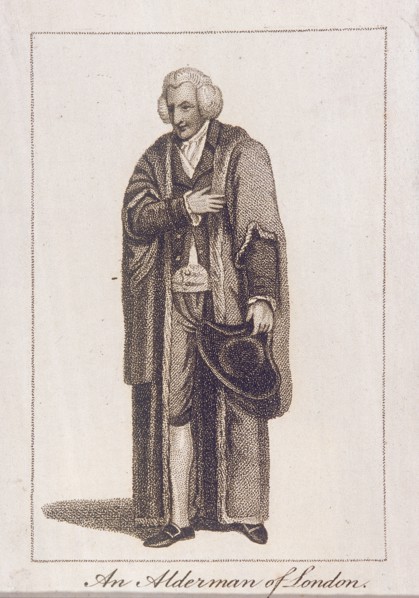 An Alderman of the City of London in civic costume, 1805. Artist: Anon