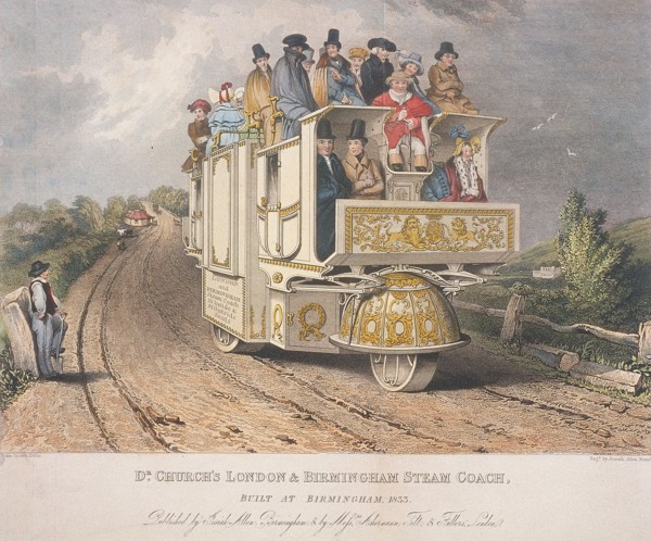 Dr Church's London and Birmingham Steam Coach, 1833. Artist: Josiah Allen