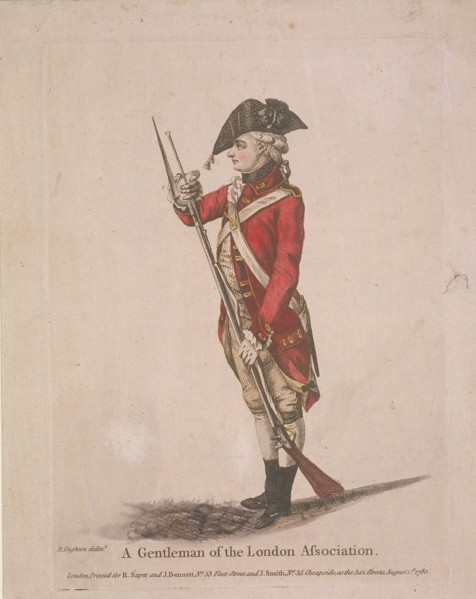 Member of the London Association volunteers, 1780. Artist: Anon