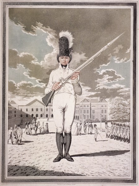 Military figure in the uniform of the Bloomsbury and Inns of Court Association, 1803. Artist: Anon