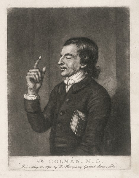 Mr Colman, a Methodist preacher, 1775. Artist: Anon