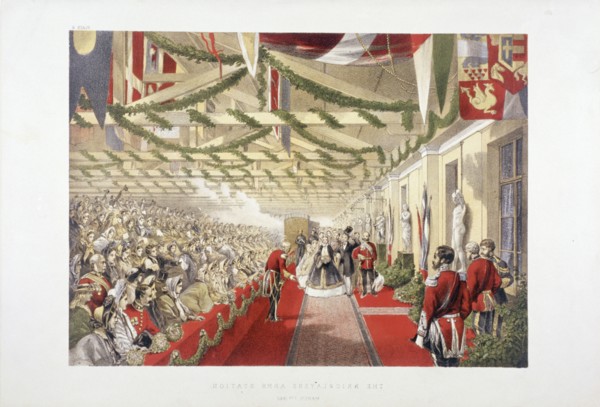 Princess Alexandra's arrival at Bricklayers' Arms Station, Bermondsey, London, 1863. Artist: Anon
