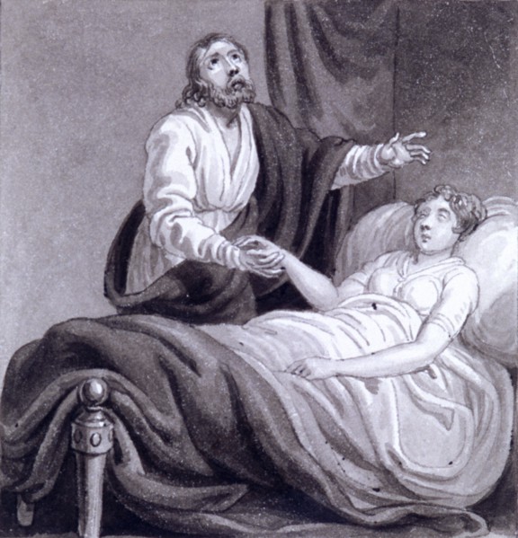 'The Raising of Jairus's Daughter', c1810-c1844. Artist: Henry Corbould