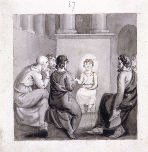 'The Child Jesus in the Temple', 19th century. Artist: Corbould Family