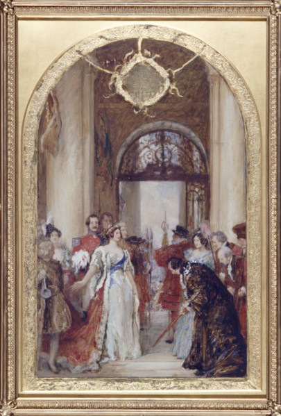'Study for the Opening of the Royal Exchange by Queen Victoria', London, c1891. Artist: Robert Walker Macbeth