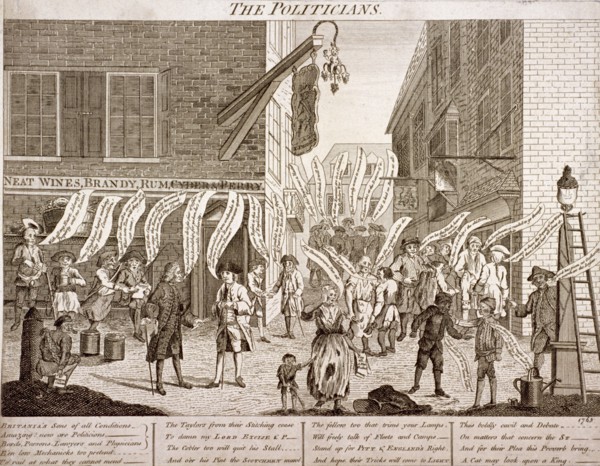 'The politicians', 1763. Artist: Anon