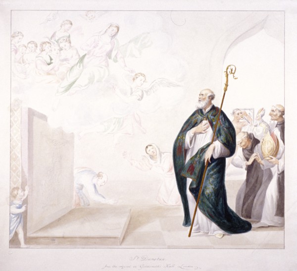 St Dunstan, c1750. Artist: GP Harding