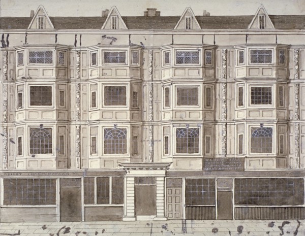 Aldersgate Street, London, c1820(?). Artist: Anon