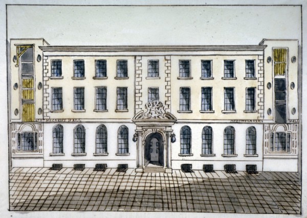 Apothecaries' Hall, City of London, 1800. Artist: Anon
