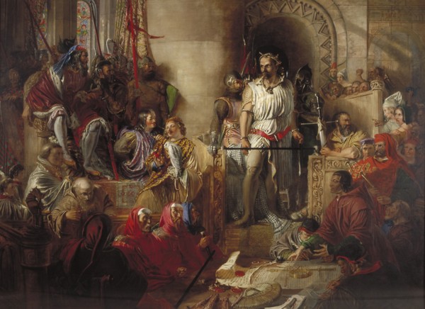 The trial of Sir William Wallace at Westminster', c1831-1890. Artist: William Bell Scott