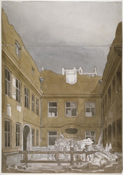 Blackwell Hall, City of London, 1819. Artist: Robert Blemmell Schnebbelie