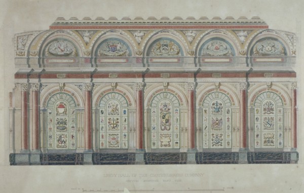 East side view of the Livery Hall of the Clothworkers' Company, City of London, 1860. Artist: Anon