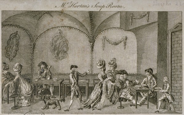 Interior view of Mr Horton's Soup Room, Cornhill, City of London, 1770. Artist: Anon