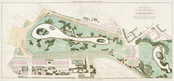 Plan of St James's Park, Westminster, London, 1710. Artist: Anon