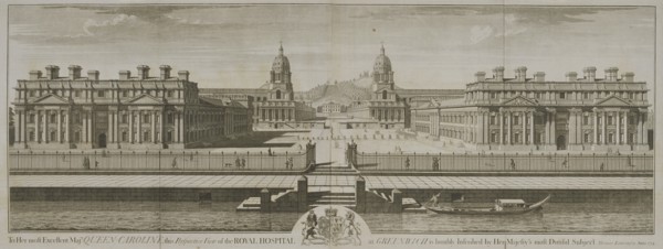 Greenwich Hospital, London, 1734. Artist: William Henry Toms