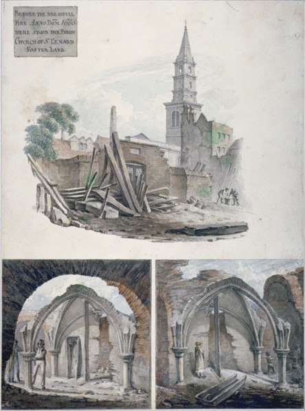 St Martin's le Grand, City of London, 1817. Artist: Robert Blemmell Schnebbelie