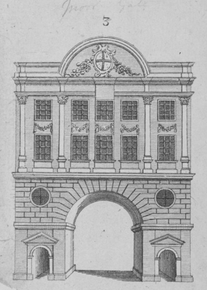 Moorgate, City of London, 1760. Artist: Anon