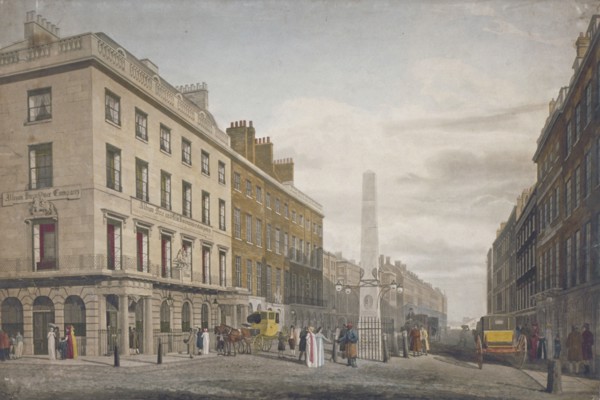 New Bridge Street, City of London, 1809. Artist: William James Bennett