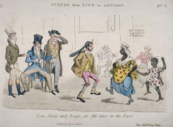 'Tom, Jerry and Logic at All-Max in the East', 1821. Artist: JL Marks
