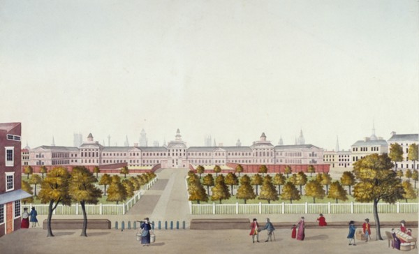 Old Bethlehem Hospital, Moorfields, City of London, 1800. Artist: Anon