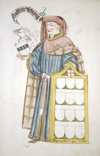 Geoffrey Feldynge, Lord Mayor of London 1452-1453, in aldermanic robes, c1450. Artist: Roger Leigh