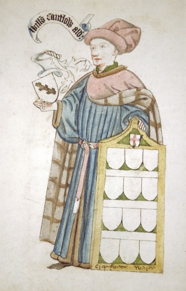 William Cantelowe, Sheriff of London 1448-1449, in aldermanic robes, c1450. Artist: Roger Leigh