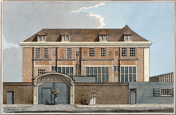 View of Winchester House in Winchester Place, London, 1799. Artist: Charles Tomkins