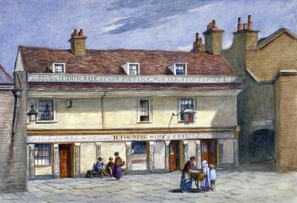 The Ship Aground public house, Wolseley Street, Bermondsey, London, c1875. Artist: JT Wilson
