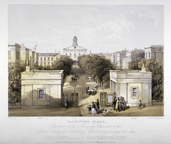 Palestine Place, Bethnal Green, London, c1840. Artist: F Jones