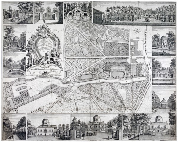 Map of Chiswick in the London borough of Hounslow, 1736. Artist: John Rocque