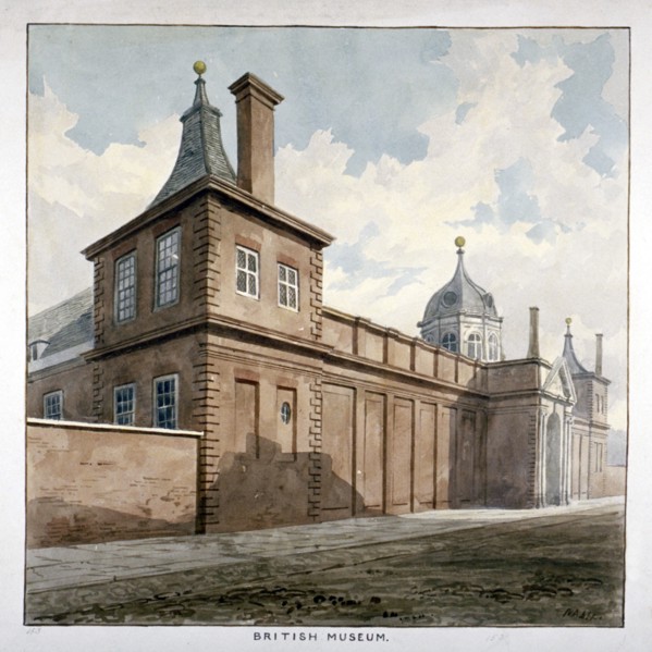 View of the British Museum, Bloomsbury, London, c1807. Artist: Frederick Nash