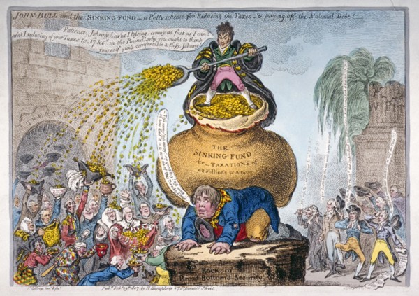 'John Bull and the sinking fund', 1807. Artist: James Gillray