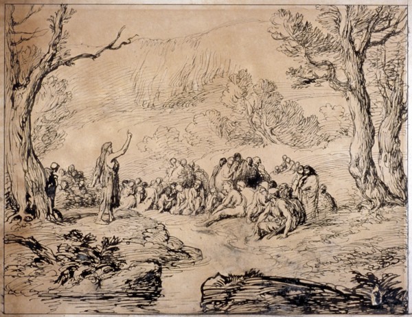 St John Preaching in the Wilderness', 1883. Artist: Sir John Gilbert