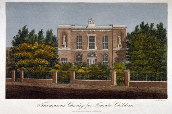 The Freemasons' Charity School for Girls, Westminster Bridge Road, Lambeth, London, 1814. Artist: John Pass