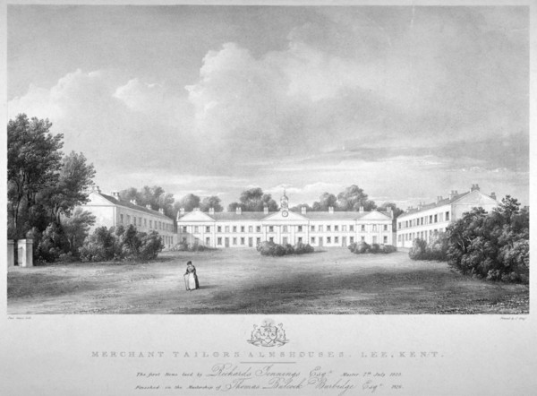 View of the Merchant Taylors' Almshouses on Lee High Road, Lewisham, London, 1826. Artist: Paul Gauci