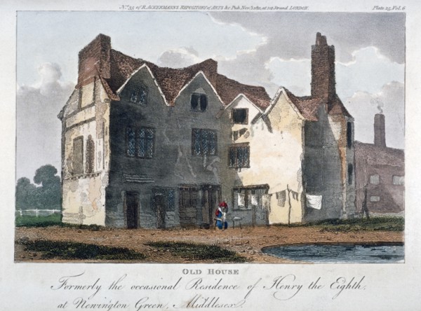 Old house, formerly the occasional residence of Henry VIII at Newington Green, London, 1811. Artist: Anon