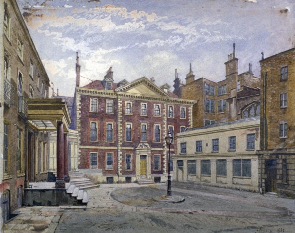 Austin Friars Street, City of London, 1881. Artist: John Crowther