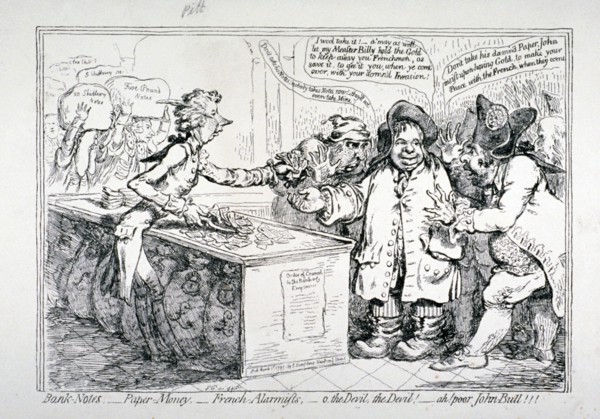Bank-notes - paper money - French alarmists...', 1797. Artist: James Gillray