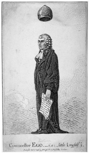 Councellor Ego - ie - little i, myself i', 1798. Artist: James Gillray