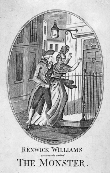 'Renwick Williams commonly called the Monster', 1790. Artist: Anon