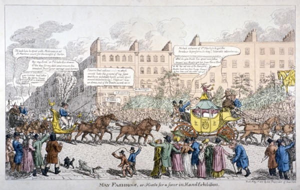 'May Fashions, or Hints for a Four in Hand Exhibition', 1813. Artist: C Williams