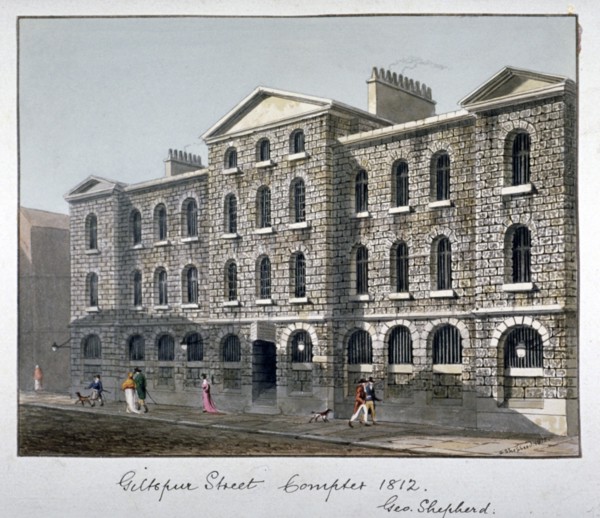 Giltspur Street Compter, City of London, 1812. Artist: George Shepherd