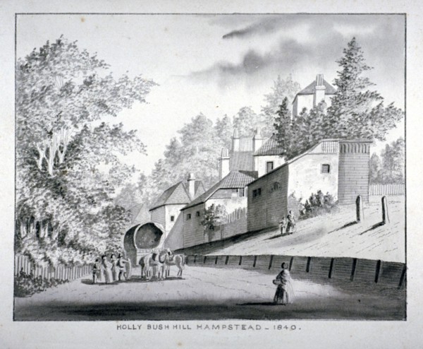 View of Holly Bush Hill, Hampstead, London, 1840. Artist: Anon