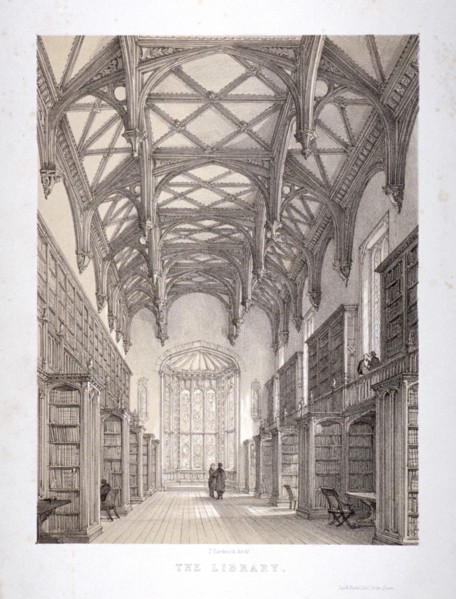 Interior view of the library, Lincoln's Inn, Holborn, London, c1850. Artist: Day & Haghe