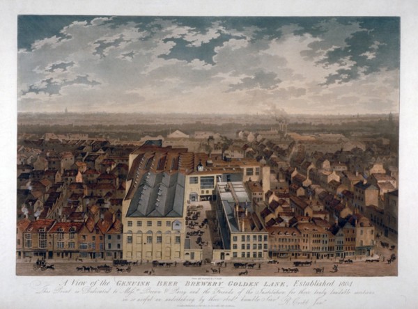 The Genuine Beer Brewery, Golden Lane, London, 1807. Artist: JS Barth