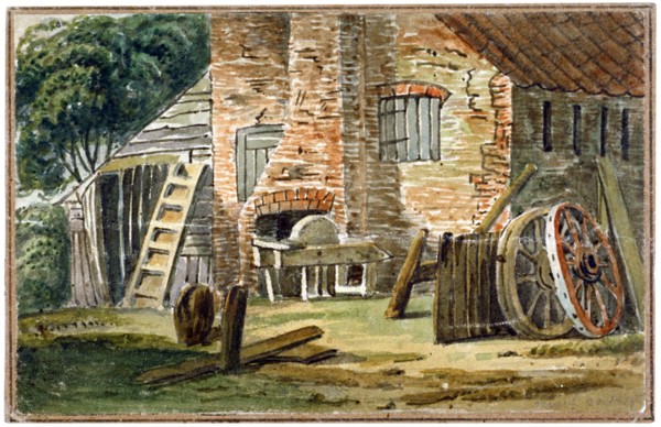 A wheelwright's shop in East Street, opposite to West Street, Southwark, London, 1815. Artist: Anon