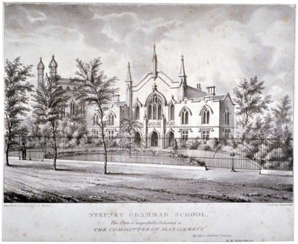 Stepney Grammar School, Stepney, London, c1840. Artist: Charles Joseph Hullmandel