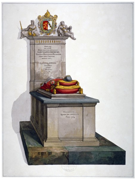 Tomb of Lancelot Andrews, St Saviour's Church, Southwark, London, 1764. Artist: Anon